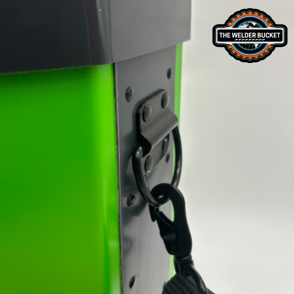 Cubo para herramientas multiusos de color verde