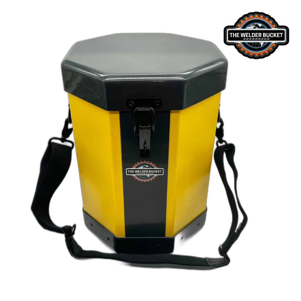 Cubo amarillo para herramientas multiusos